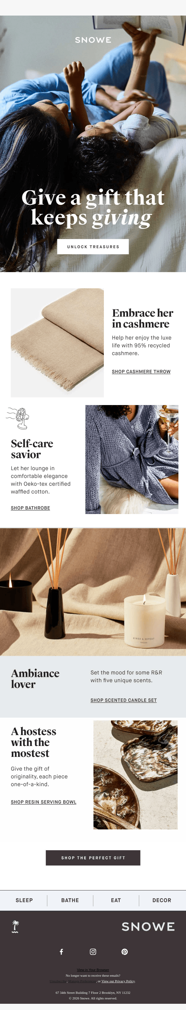 Newsletter preview: For her, only the best