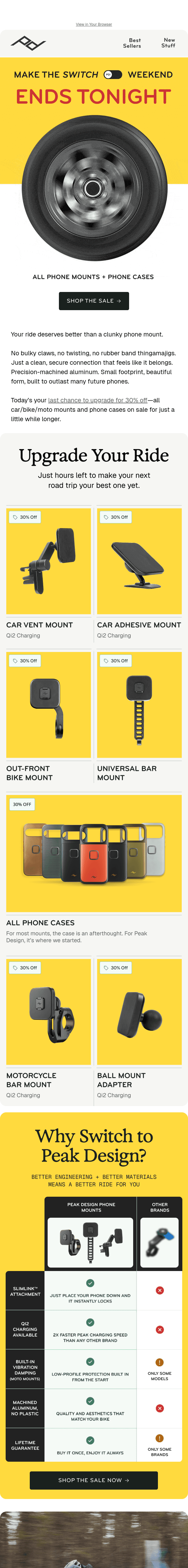 Newsletter preview: Make that switch now.