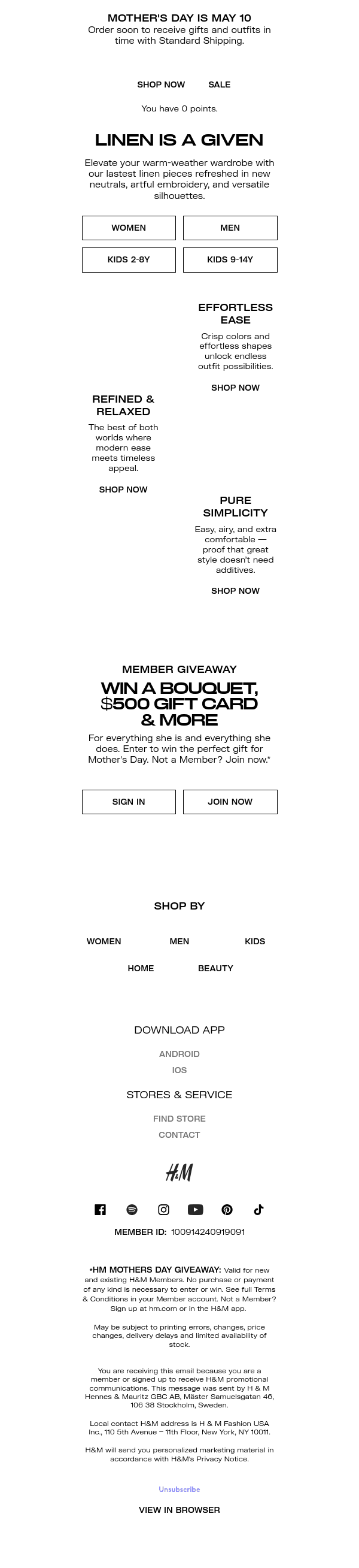 Newsletter preview: Linen is always the answer