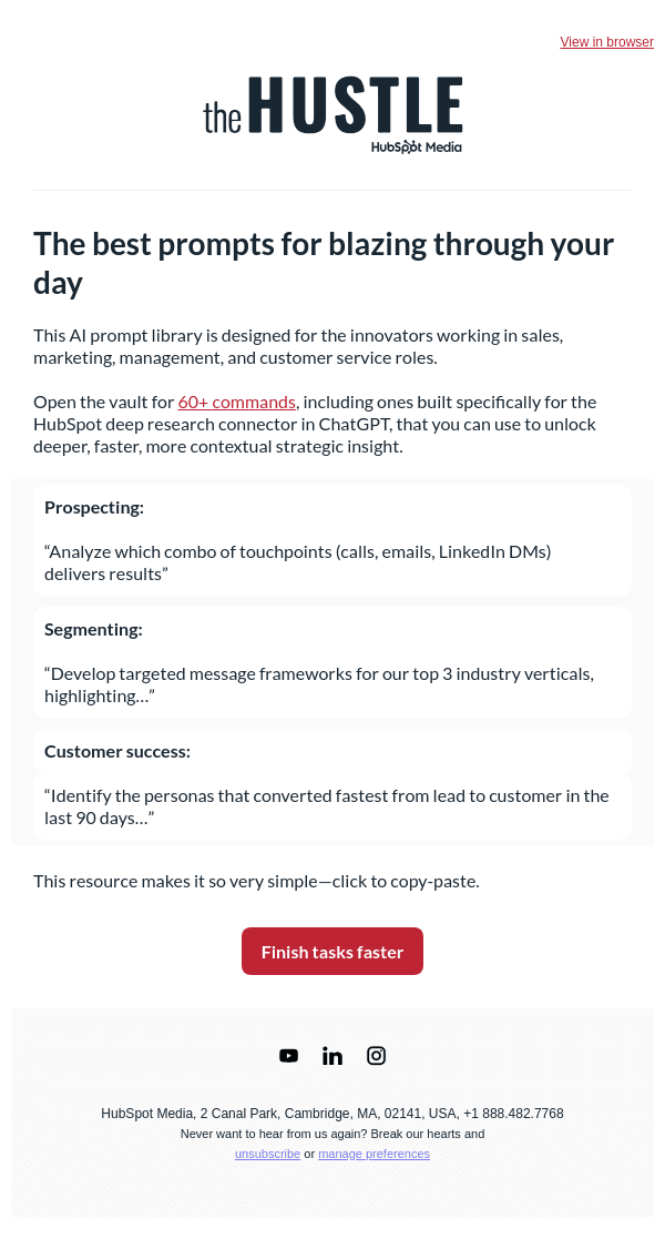 Newsletter preview: 60 powerhouse prompts 😤