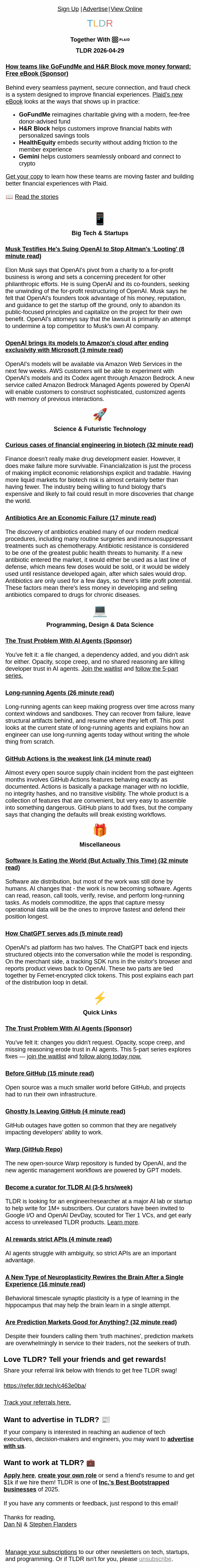 Newsletter preview: Elon testifies ⚖️, inside ChatGPT ads 📰, long running agents 🤖