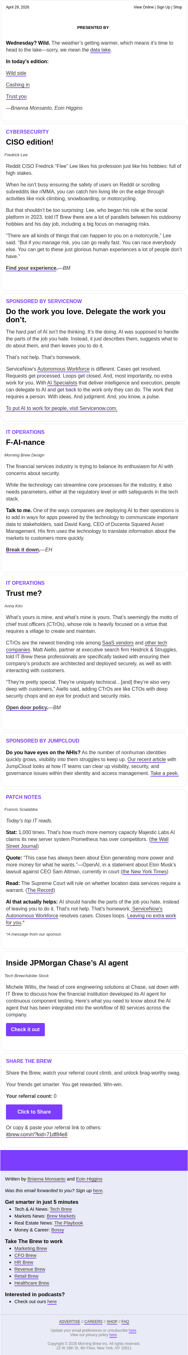 Newsletter preview: ☕️ Risk management