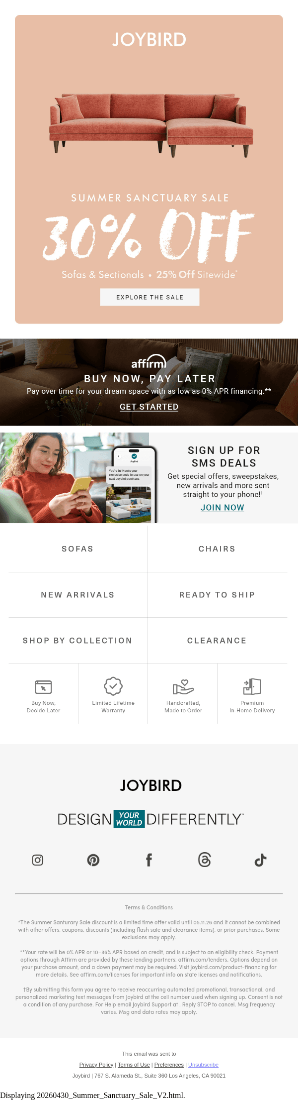 Newsletter preview: 🌞 Starts today: Summer Sanctuary Sale
