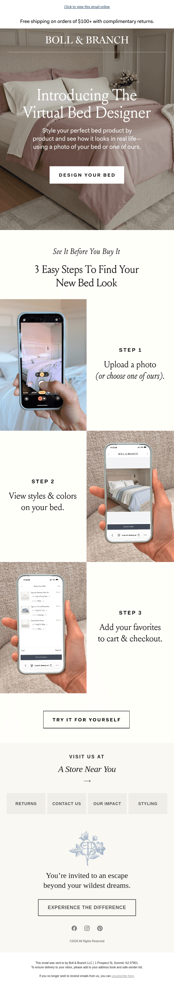 Newsletter preview: Introducing the Virtual Bed Designer ✨