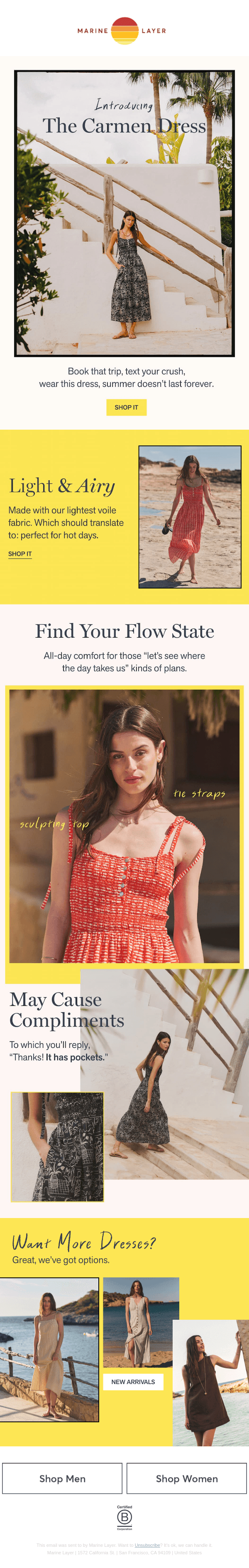 Newsletter preview: Drop Everything—The Carmen Dress Is Here