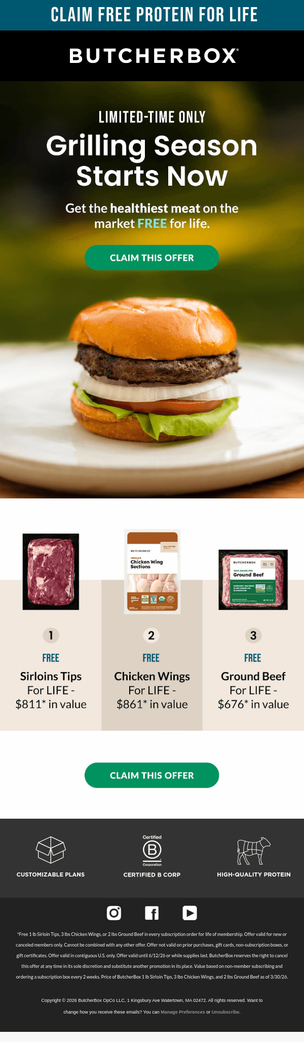 Newsletter preview: 🥩🔥 New promo drop alert!