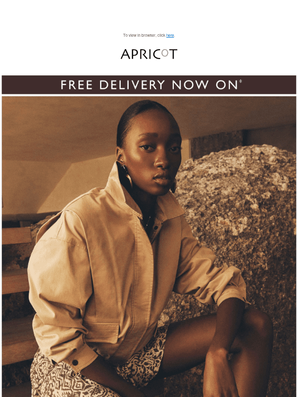Newsletter preview: Latest Looks, Just Landed + Free Delivery Ends Soon