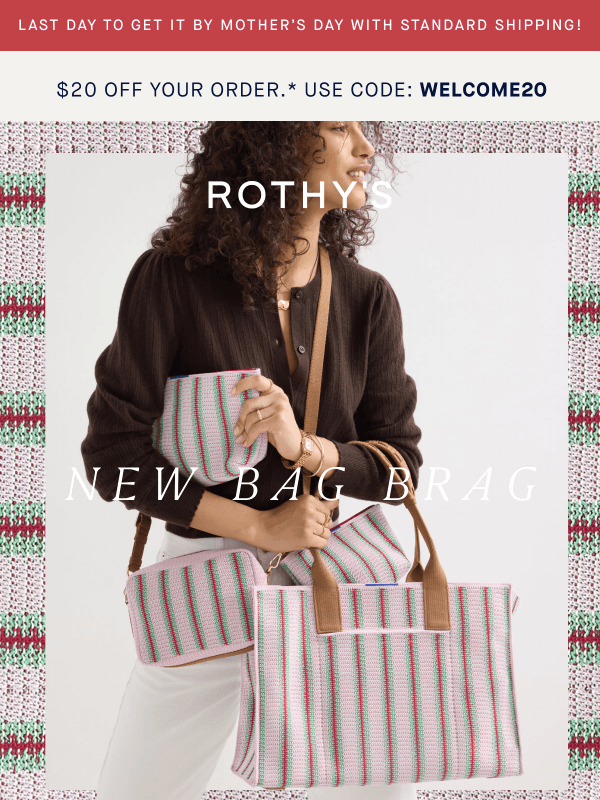 Newsletter preview: Mom’s fave gift, in the (NEW) bag.