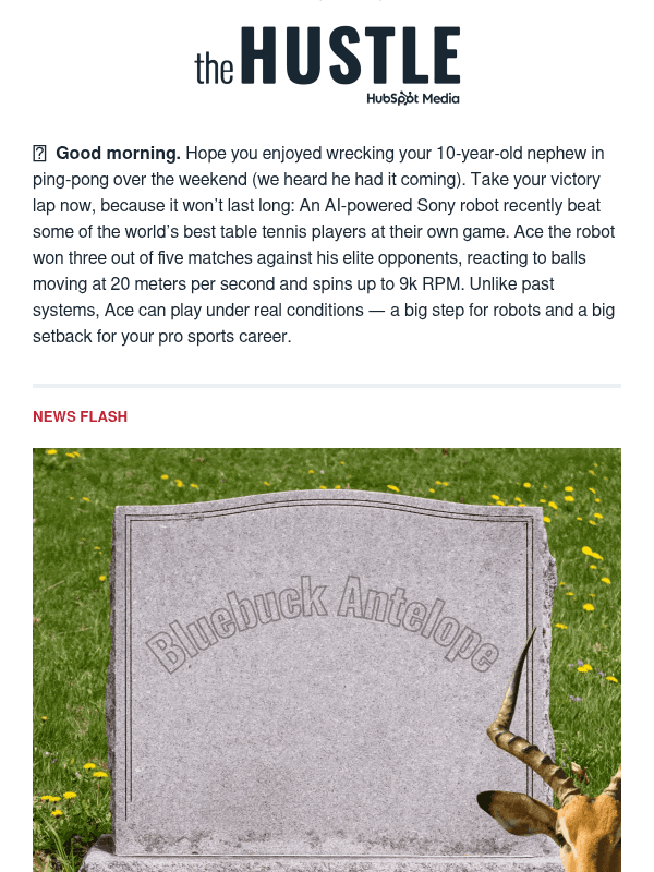 Newsletter preview: 🧍  Get in line