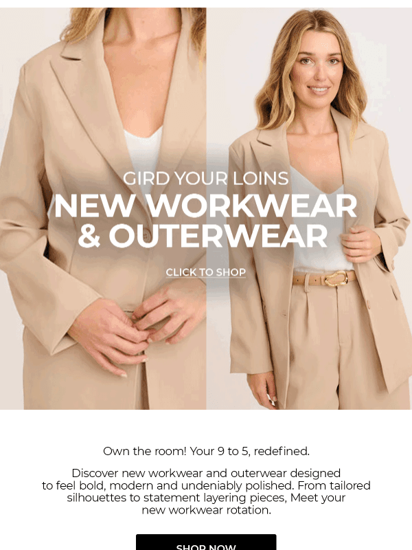 Newsletter preview: Move over, Miranda. New workwear is in. 🧥