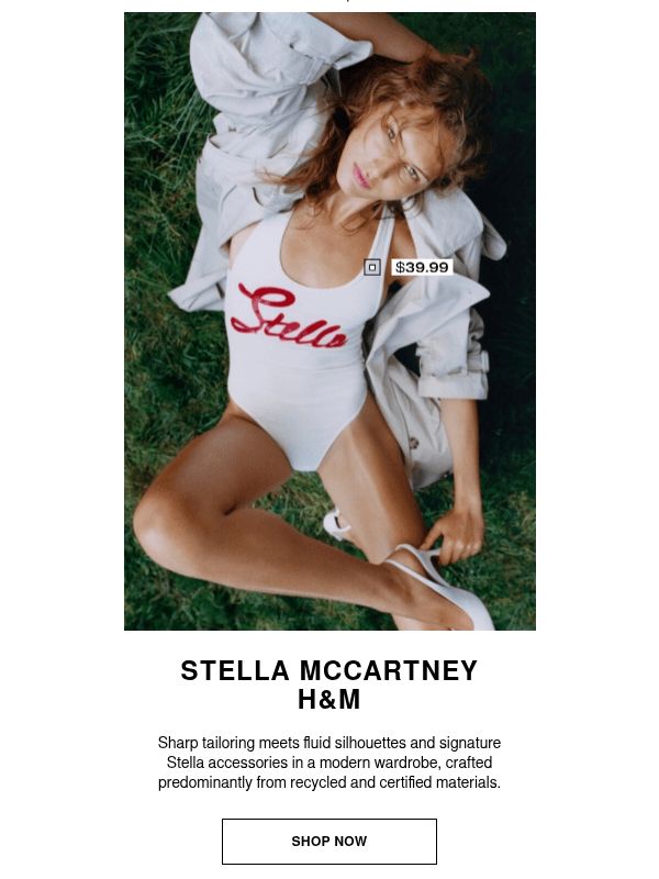 Newsletter preview: Out now: Stella McCartney H&M