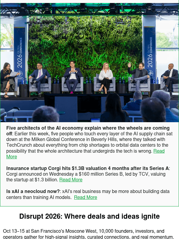 Newsletter preview: Five architects of the AI economy explain where the wheels are coming off