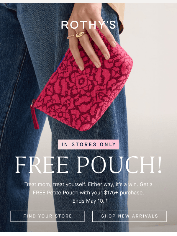 Newsletter preview: LAST CHANCE! Get your free pouch.