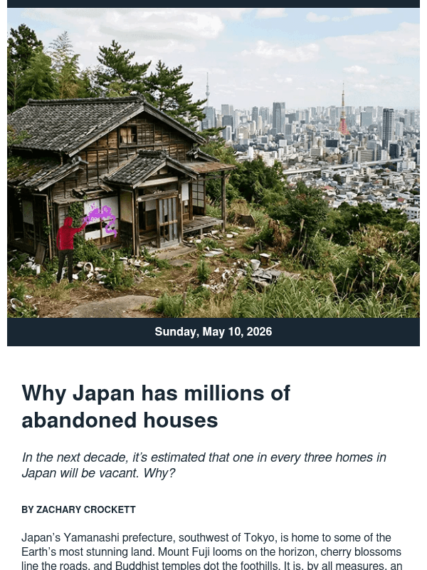Newsletter preview: The country with 9 million empty homes