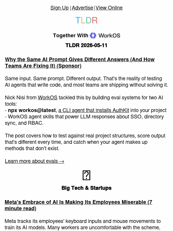 Newsletter preview: Inside Meta AI rollout 💼 , OpenAI cash outs 💰, code maintenance costs 👨‍💻
