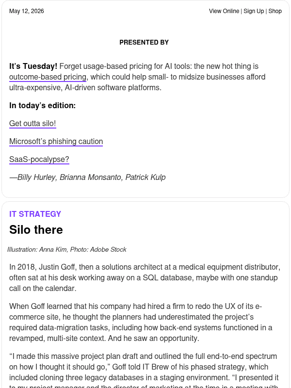 Newsletter preview: ☕ How data engineers can escape the silo