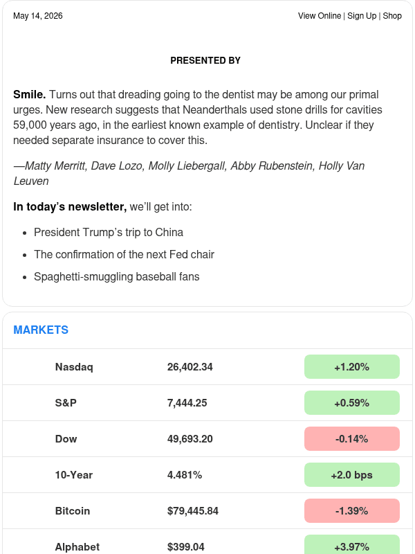 Newsletter preview: ☕️ Business in Beijing