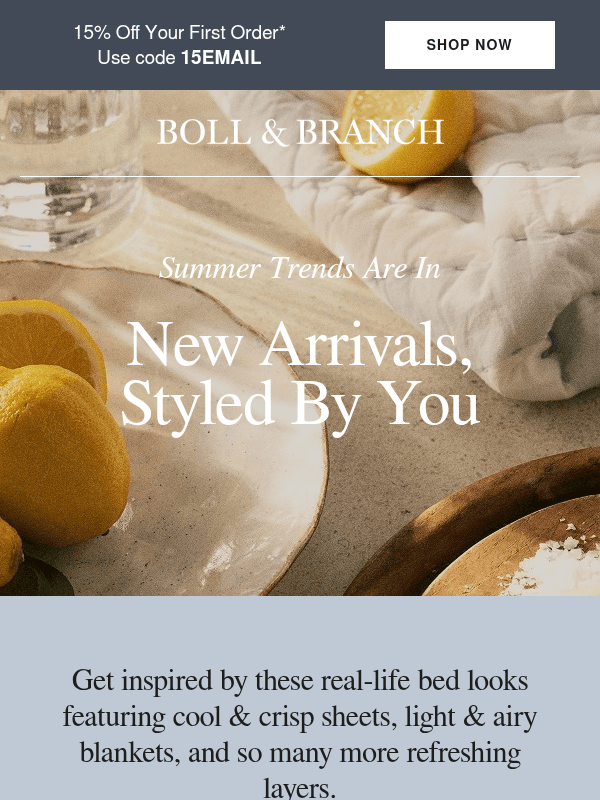 Newsletter preview: New arrivals, styled by you