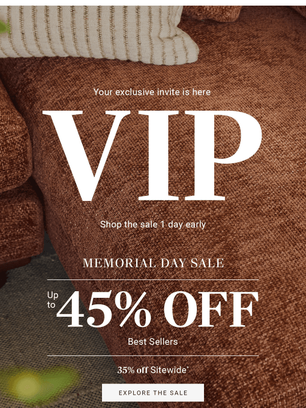 Newsletter preview: 📩 Your VIP early sale access is here