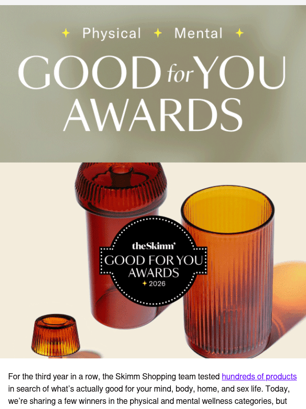 Newsletter preview: The Good for You Awards are back