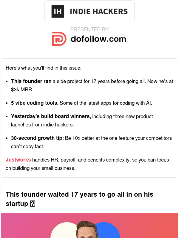 Newsletter preview: 🗞️ What's New: When to go all-in on your side project, wealth isn't evil, build a 10x better feature