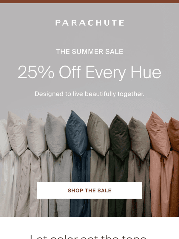 Newsletter preview: Every Hue, 25% Off