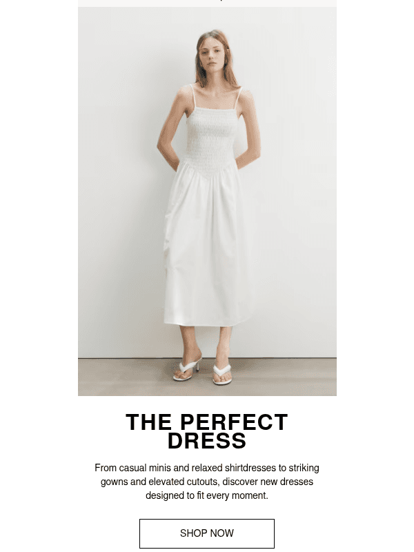 Newsletter preview: Elevated occasion dresses to celebrate in