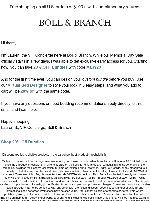 Newsletter preview: 👋 Shop our Memorial Day Sale now