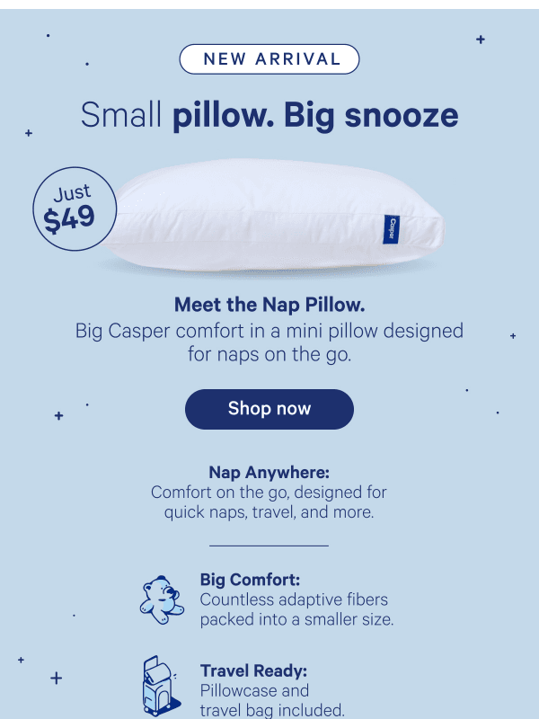 Newsletter preview: Meet the Nap Pillow