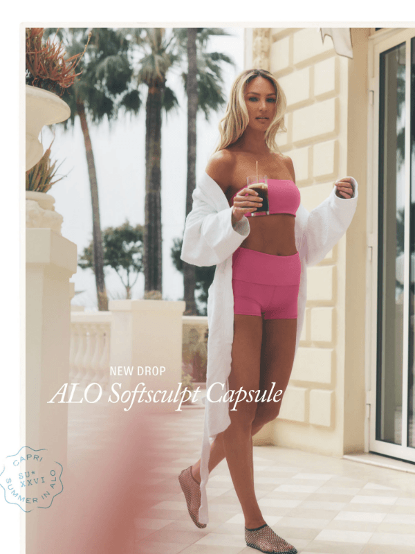 Newsletter preview: NEW: ALO Softsculpt Capsule