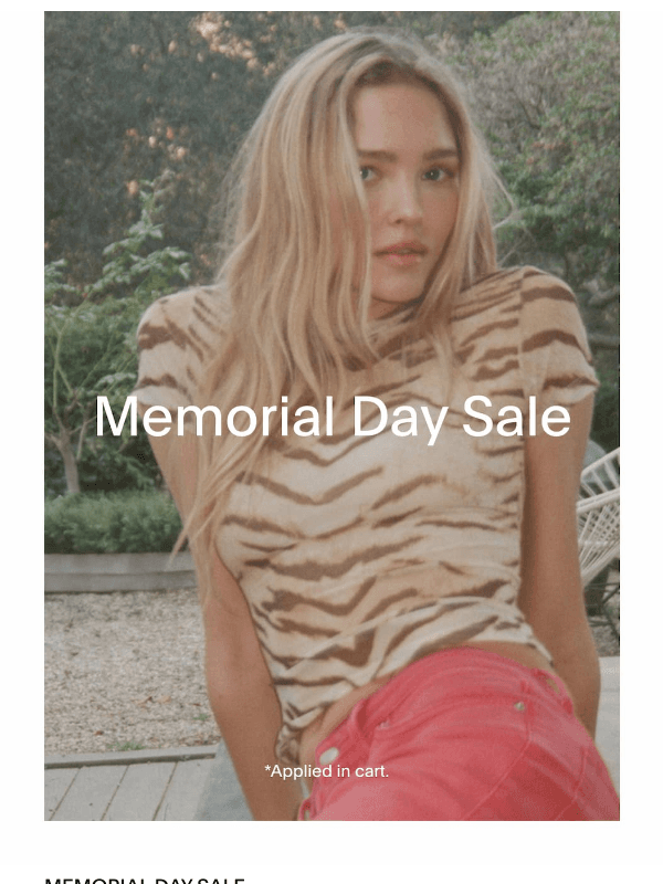 Newsletter preview: Memorial Day Sale: Extra 40% off markdowns