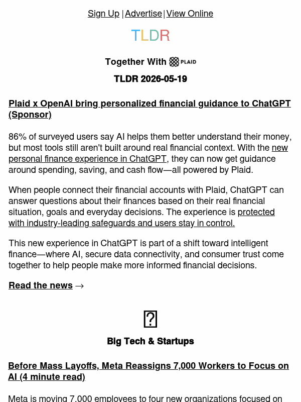 Newsletter preview: Meta's AI reorg 💼, Elon loses OpenAI case ⚖️, Mythos capabilities 👨‍💻