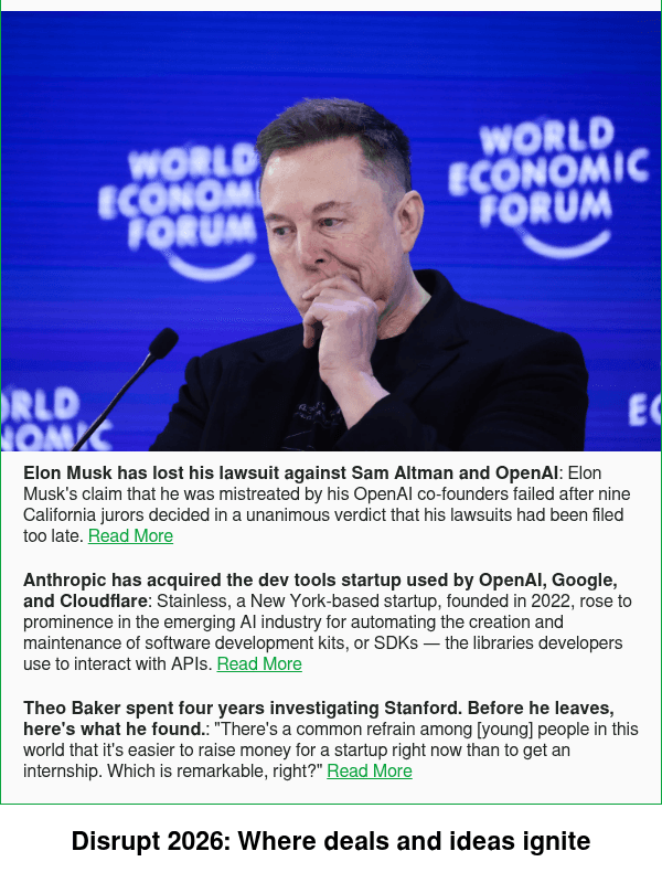 Newsletter preview: Elon Musk has lost his lawsuit against Sam Altman and OpenAI