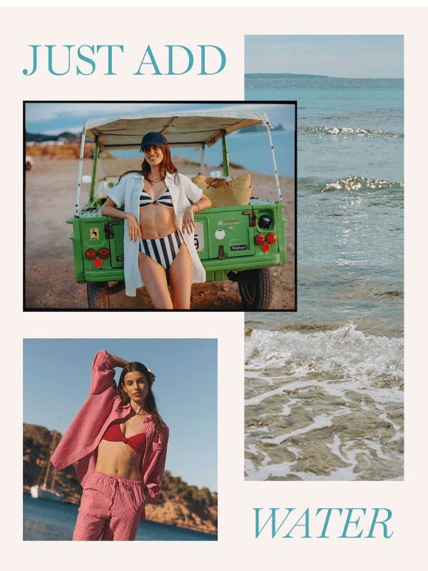 Newsletter preview: New Swim & Sets? Beach Bliss.
