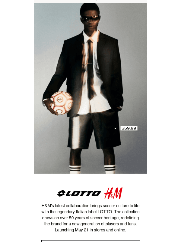 Newsletter preview: Coming soon: LOTTO H&M