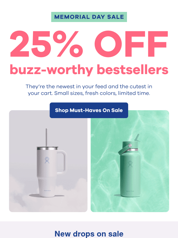Newsletter preview: 25% off? Say less.