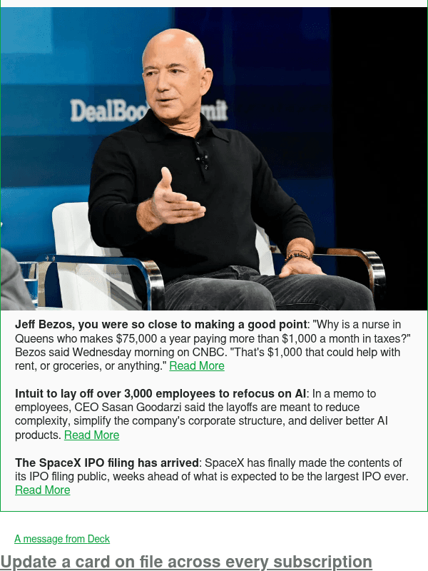 Newsletter preview: Jeff Bezos, you were so close to making a good point