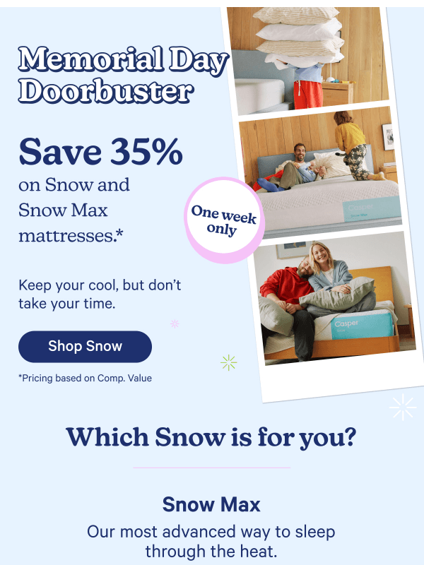 Newsletter preview: Doorbuster! Our Memorial Day offer just got better.