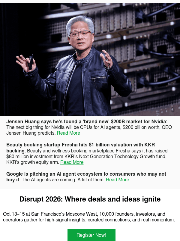 Newsletter preview: Jensen Huang says he's found a 'brand new' $200B market for Nvidia