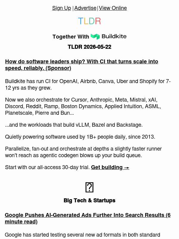 Newsletter preview: Google's AI ads 🔍, Elon's SpaceX control 💰, Chrome DevTools for Agents 🤖