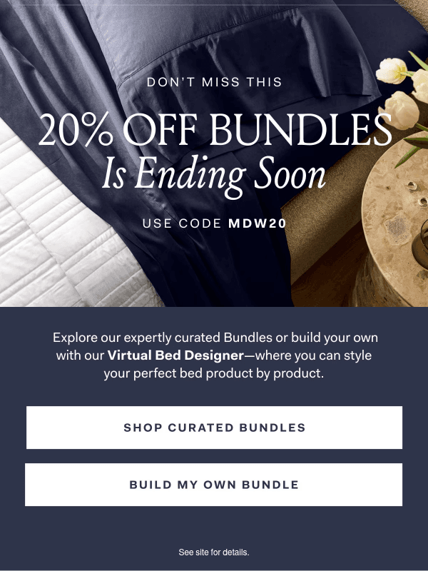 Newsletter preview: 🗓️ Weekend plans: 20% OFF Bundles