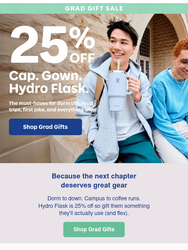 Newsletter preview: 🎓 25% off gifts for grads
