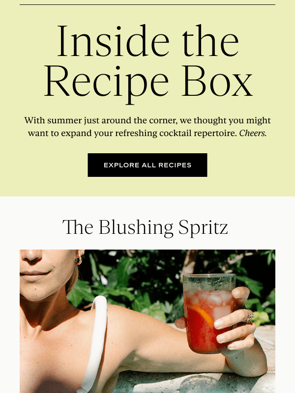 Newsletter preview: The cocktails we’ll be making all summer