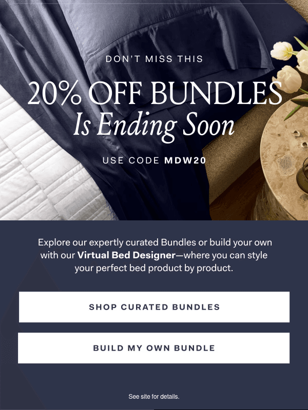 Newsletter preview: Sun is setting: hurry for 20% OFF
