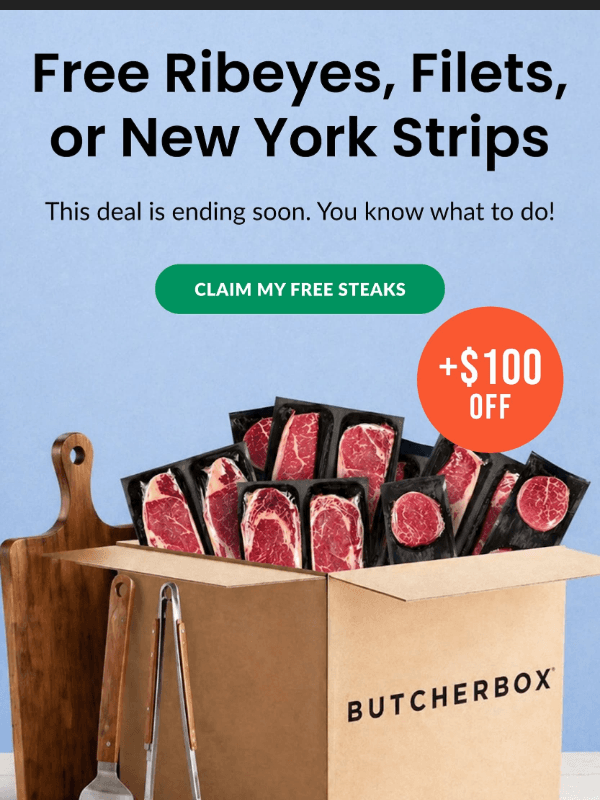 Newsletter preview: Still thinking about FREE STEAK? 🥩