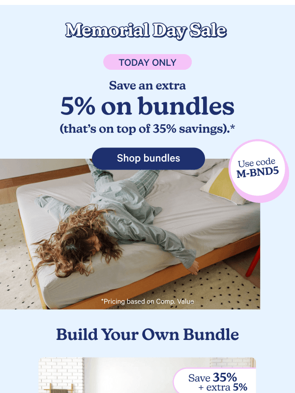 Newsletter preview: Today only: Save an Extra 5% on bundles