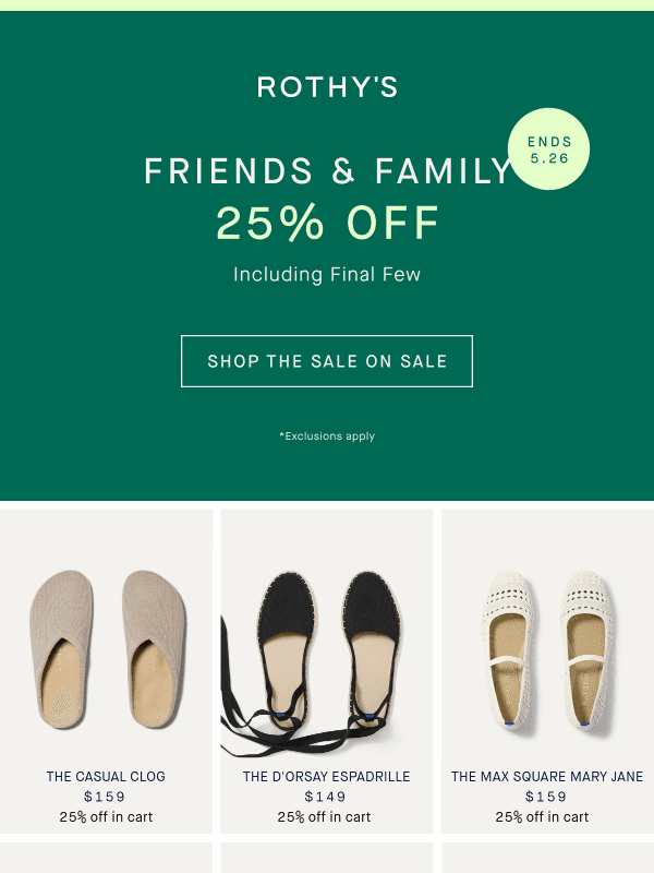 Newsletter preview: Our sale’s on sale.