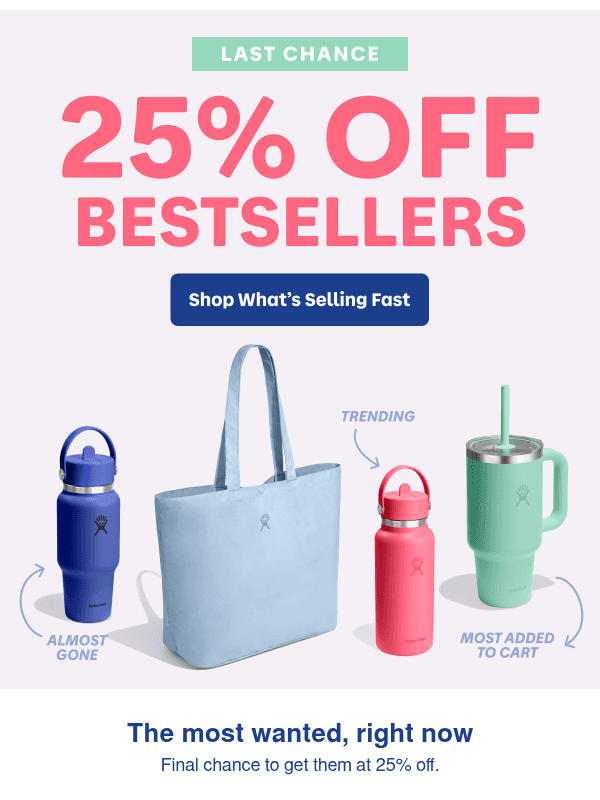 Newsletter preview: 25% OFF LAST CALL