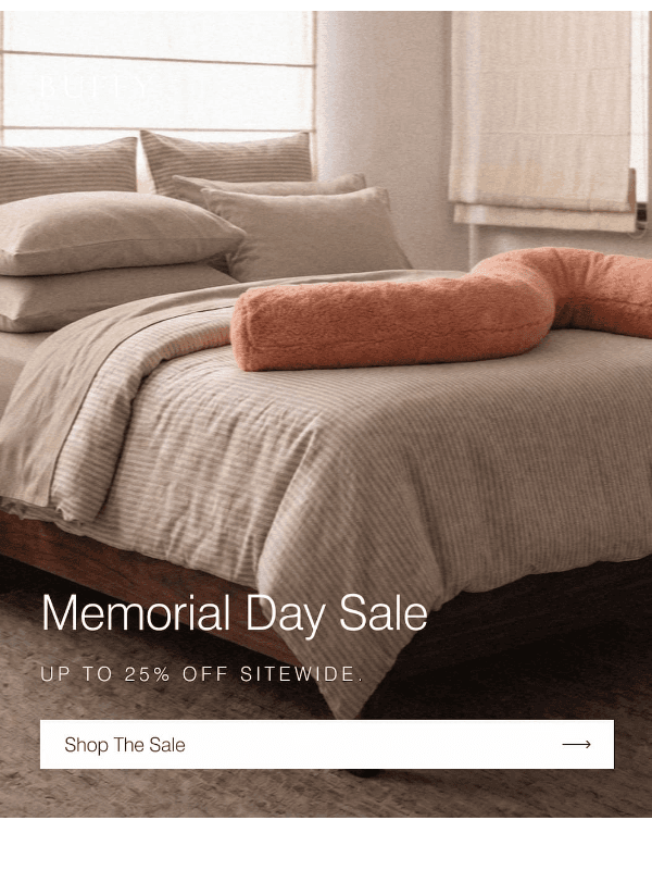 Newsletter preview: Last chance: Up to 25% off Memorial Day ends soon