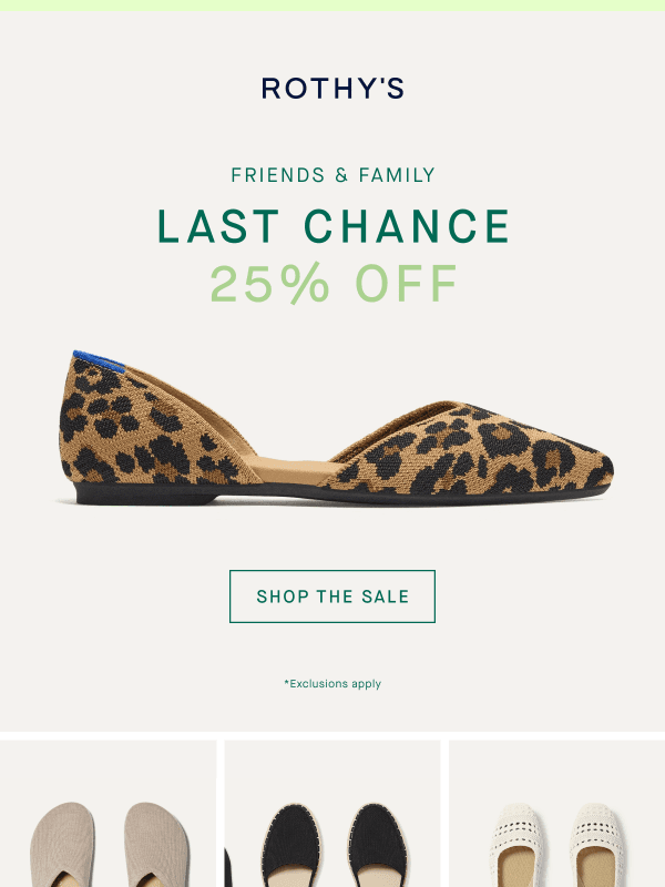 Newsletter preview: Friends & Family ends tomorrow! ⏰